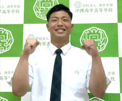 【日本ハム】３位指名　末吉良丞投手「早くエスコンフィールド北海道のマウンドで投げたい」