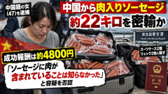 47歳中国人女性、中国で報酬4800円の闇バイトに応募し、日本に鶏豚混合ソーセージ約22キロを密輸チャレンジも失敗