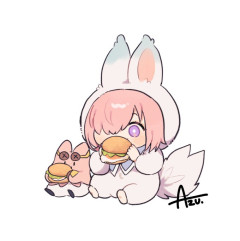 【FGO】月見バーガーを食べよう Fate/GrandOrderのイラスト紹介4064