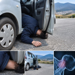 軽自動車から降りた男性…車のドアと路面に首をはさまれる 14時間後に通報も男性死亡 死因は窒息死   #山梨 |  木の根が張り出してるような山道なら傾き次第でありうる事故だがそこ…