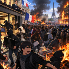 フランスで55万人超による抗議デモが暴徒化､略奪･放火マクロン政権のエリート主義と移民政策の限界   |  ゆきひろが言ってたけど、この程度の暴動と略奪は日常とのこと。