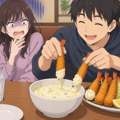 女「共有のタルタルソースに男がエビフライを何度も付けた。キモすぎ。ドン引き。」←厳しすぎね？   |  唾液入りのタルタルソースよりもエグいもんを平気で飲めるくせに細かいこ…
