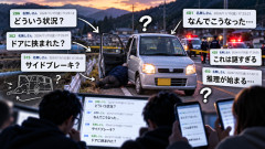 【謎すぎる事故】軽自動車から降りた男性（78）、なぜか車のドアと地面に首を挟まれ窒息死…約14時間後に発見、一体何が起きたのか？