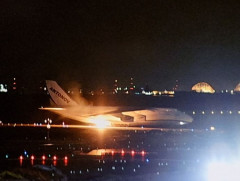 ウクライナの大型輸送機「An-124 ルスラン」が中部セントレア国際空港に着陸後に一時炎上！