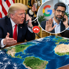 トランプ大統領「大西洋の名前を変えよう」とグーグルCEOに直接電話するも断られる   |  変えてもいいんじゃないの
