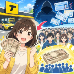 タイムズカー「免許証などの画像流出が確認された146万人に3000円やる」   |  顔写真と住所つきの個人情報