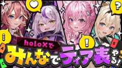 【話題】秘密結社holoXのメンバーでティア表を作ったらまさかの結果に！？ラプラス・ダークネス 鷹嶺ルイ 博衣こより 風真いろは