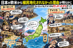 日本、欧米から植民地化されなかった理由が明らかに