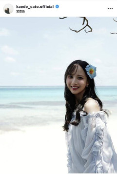 「写真集かと思ったよ！」元乃木坂４６メンバーの宮古島満喫ショット「きれいな海ときれいなでんちゃん」佐藤楓