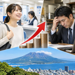 最低賃金引き上げへ…ハローワークでは「生活が楽になる」 経営者は「正直どうしよう」 鹿児島   |  たかだか64円程度で困るなら早く潰れて消えた方が世の中のためだよ？