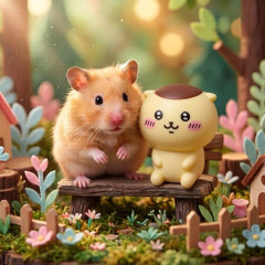 【ハムスター 】くりまんじゅうを運ぶ姿がかわいい