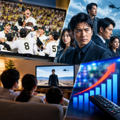 日本シリーズ中継が高視聴率 平均12・3％、終盤は毎分20％超え 「VIVANT」18・6％に好影響？ ドラマ45分遅れも高数字の背景   #TBS |  焼き豚「日本シリーズのおかげでVIVANTの視聴率が上が…