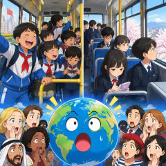 「バスに乗る中国人小学生と日本人小学生」の違いに世界が仰天   |  世界で勝ち残るのは中国の小学生だな