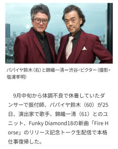 【画像】パパイヤ鈴木、痩せる　お前らの想像の1.5倍痩せる