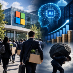 Microsoft、希望退職6万人募集 25％超対象、AI投資重荷   |  いらない子：財務など