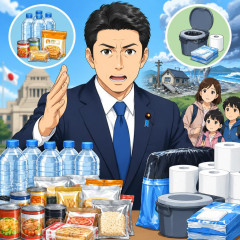 🟥緊急要請🟥細野豪志防災担当大臣「全国民は1週間分の水・食料・トイレの備えを！」   |  イギリスのバーナム首相も水と食料を備蓄しろと言う。表向きは低気圧による荒天…