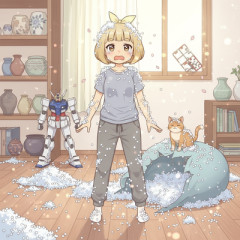 【悲報】ビーズクッション買ったら猫に完全に破壊されたwww