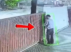 【動画】鉄製のゲートを開けようとした警備員が亡くなった事故。