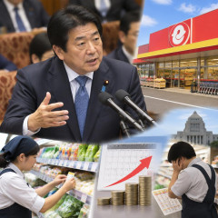 スーパー「アキダイ」秋葉代表が国会質疑に「減税の喜びは1か月もたない」 2年後の増税や値札付け替えの現場負担を懸念   |  企業は便乗値上げして値段も下がらないし