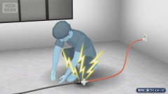 “2穴”の延長コードに“3ピン”のプラグを接続した学生、感電し入院