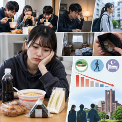 日本人の食事の質、若年層で最低 収入や生活習慣が関連―東京大   |  結局、満足な調理環境のある家と、それを使いこなす頭と技術が無いとロクな物食えないんだわ
