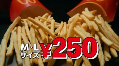 【朗報】「マックフライポテト」M・L両サイズが250円に！期間限定だから急げええええ！！