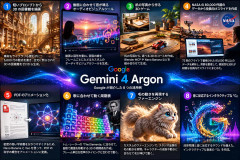 Google最新AI「Gemini 4 Argon」が凄すぎる！3Dゲーム制作やNASAの8万件超のデータ解析など活用例8選を公開