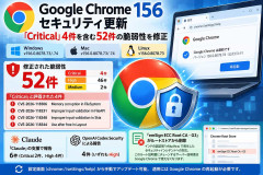 Google Chrome 156公開!深刻度「Critical」4件を含む52件の脆弱性を修正、ClaudeやCodexも発見に貢献