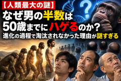 【人類最大の謎】なぜ男の半数は50歳までにハゲるのか？ 進化の過程で淘汰されなかった理由が謎すぎる