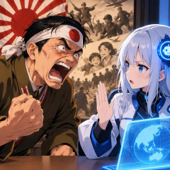 愛国烈士「大戦はアジア解放だった！」AI「違います。日本の侵略戦争です」→ブチギレwww   #悲報 |  俺「中国もチベットやウイグルに侵略してますよね？」