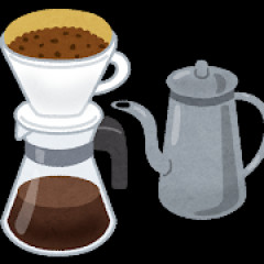 コーヒーの粉　コーヒードリッパー