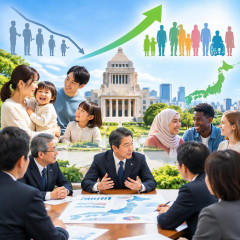 少子化からの反転目指す 人口総合戦略を策定へ 外国人との共生など 方向性を年内提示   #政府 |  参政党がバカでないなら統一地方選は再び日本人ファースト掲げて選挙するだろ