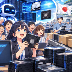 AI業界から「日本製のテープ」に注文殺到、AIの処理速度ではHDDでも速すぎるため安さこそ正義に   |  なにに使うんや