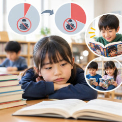 小学生「読書ゼロ」２５年ぶり１割超、漫画に期待も３割弱「読まない」   |  ショート動画をダラダラ見るのはともかく