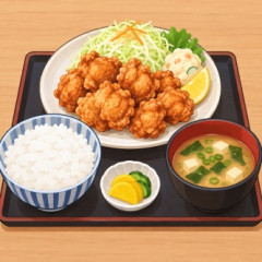 ぼく「からあげ定食（700円）」店員「からあげランチ（1000円）がおすすめです。変更しますか？」