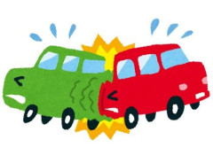 脇道で方向転換しようと減速してウインカー出したら、後ろから追い抜こうとした中型車にぶつけられた。あっちは側面が少しへこむ程度で済んだけど、こっちはバンパーが