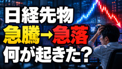 【唖然】日経平均株価、急落へwwwwwwwwww