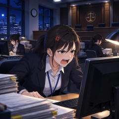 裁判所、女性職員も夜間業務、女性ブチギレ   |  女子が夜勤はおかしいわな。