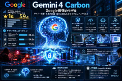Google最強AI「Gemini 4 Carbon」発表!性能評価で世界1位、サイバー防御やプログラミング能力が大幅進化