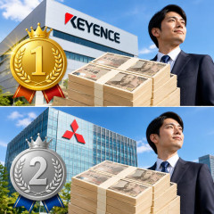 1位はキーエンス2178万円 2位は三菱商事2112万円   #大企業年収 |  極貧ネトウヨは年収350万😚
