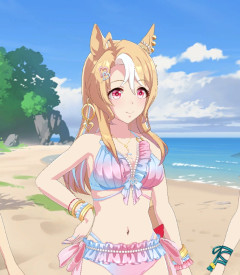 【ウマ娘】これが水着フサパンのコスプレ衣装か