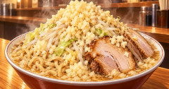 店員「にんにく入れますか？」ぼく「はい、お願いします」店員「だーかーらー！入れるの！？」