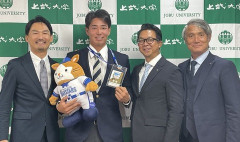 DeNAドラ5・木口永翔に指名あいさつ！ホップする2700回転のストレート「自分の持ち味を発揮できるよう」