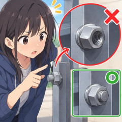 『ナット逆向き』 ← 意味の分かる人   |  扇風機のネジ