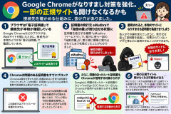 Google Chrome、なりすまし対策を強化！電子証明書の脆弱性発覚で一部の正規サイトも閲覧不能になる可能性