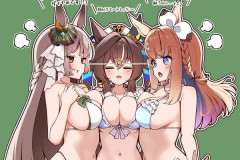 【ウマ娘】水着美女ウマ娘が3人…この後のトレっちの運命は