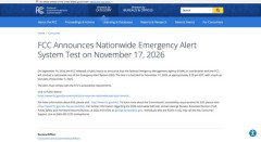 アメリカ、11月17日に全米緊急警報システム試験を実施　全テレビ・ラジオ放送が一時中断