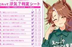【ウマ娘】今話題の浮気判定シートをやったメジロパーマー「だいぶ湿度が上がってきたな…」