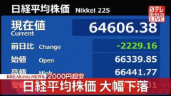 【悲報】日経さん、下げまくるwwwwwwwwww