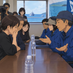 辺野古沖事故遺族が抗議団体幹部と初めて面会 「分からない」繰り返し、問いに答えず   |  なんで真摯に対応しないのよ